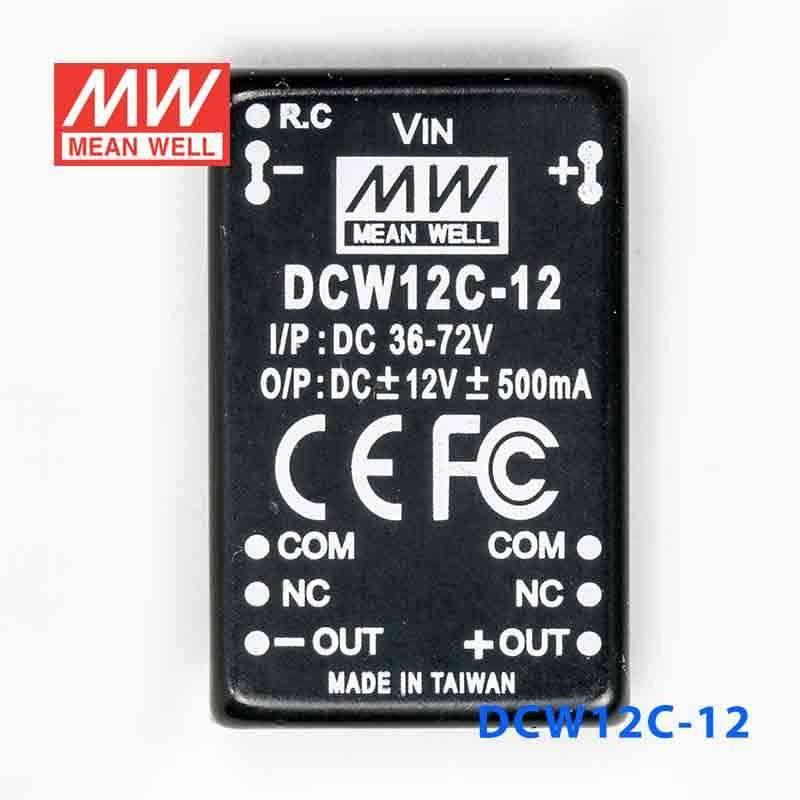 Mean Well DCW12C-12 DC-DC Converter - 12W - 36~72V in ±12V out - PHOTO 2