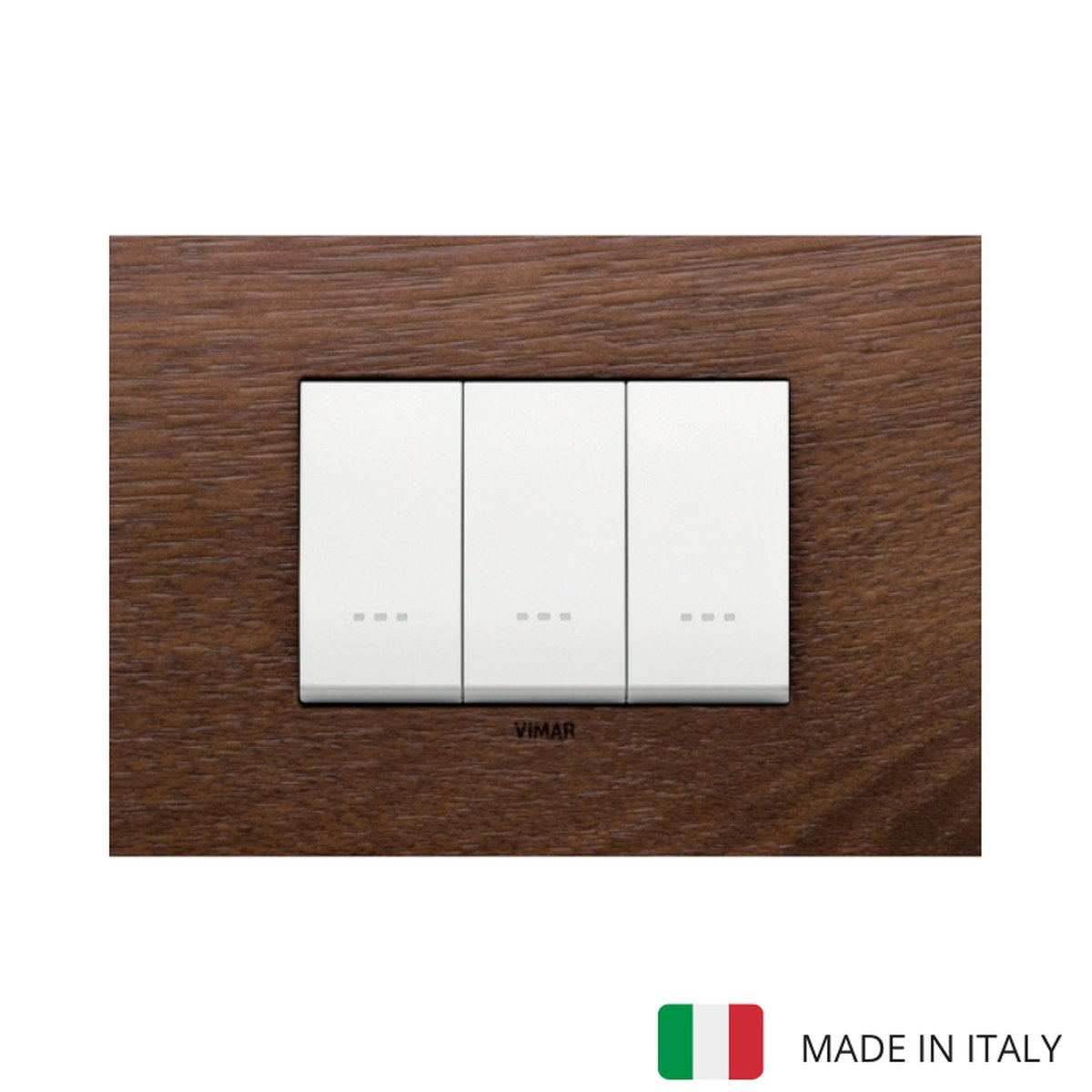 Vimar Eikon Wood 3 Gang Switch - Oak - 16A - PHOTO 13
