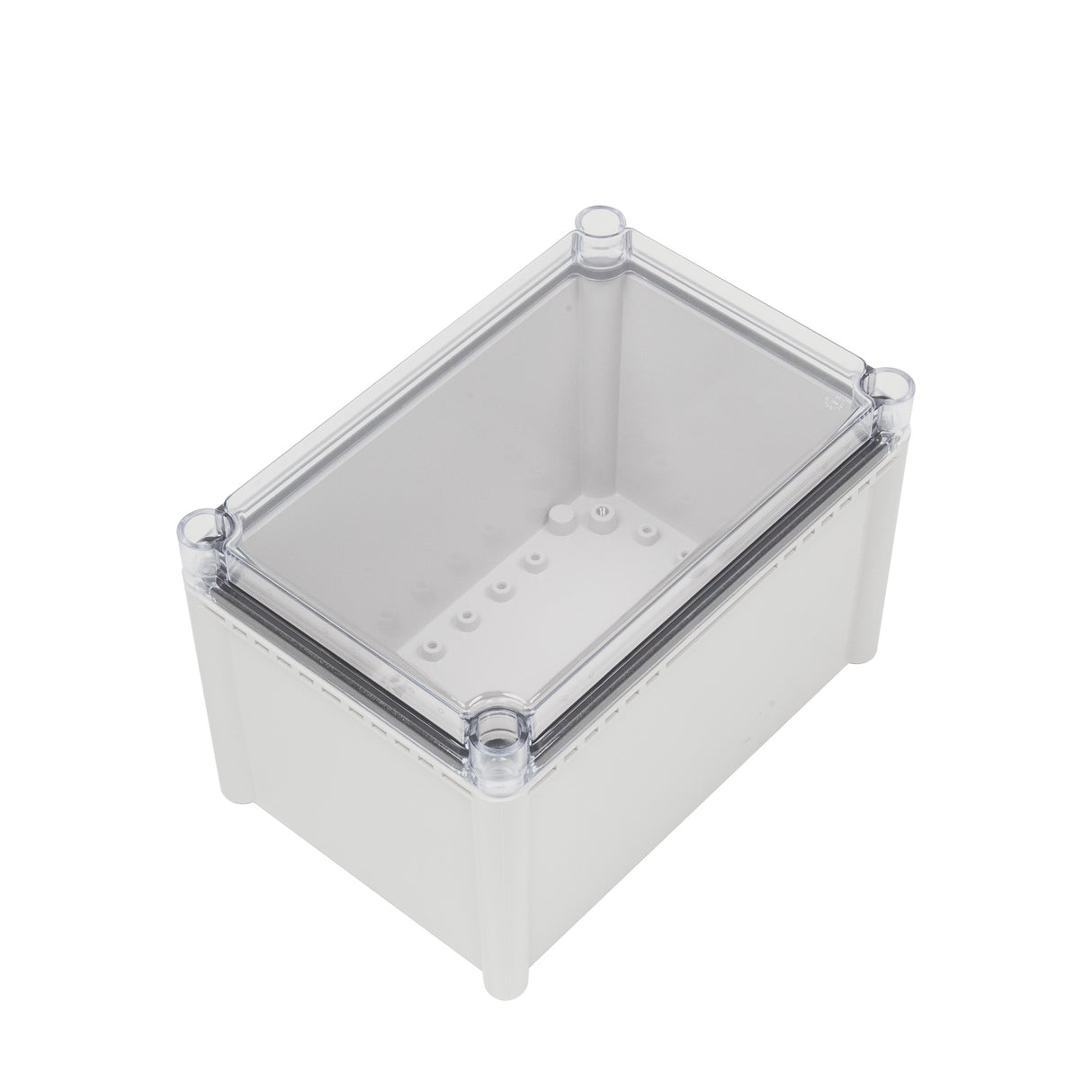 Boxco S-Series 190x280x180mm Plastic Enclosure, IP67, IK08, PC, Transparent Cover, Screw Type - PHOTO 1