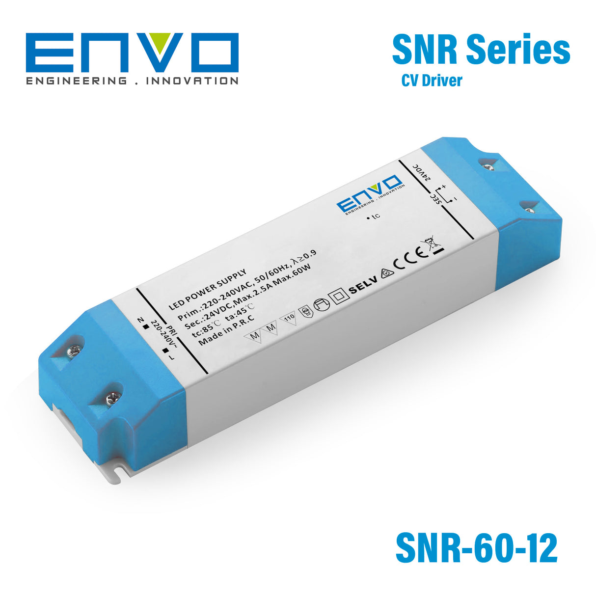Envo EV-SNR-60-12 LED Driver 60W 12V 5A