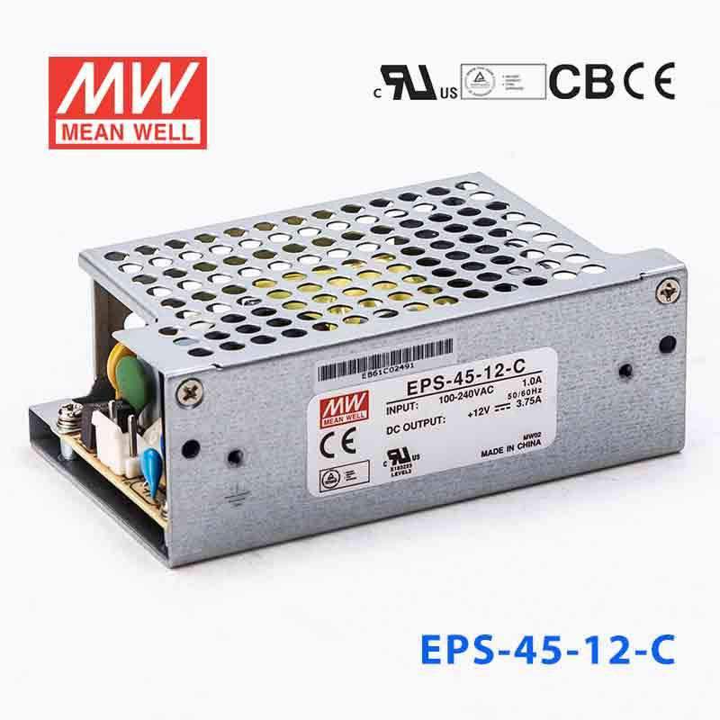 Mean Well EPS-45-12-C Power Supply 45W 12V 3.75A