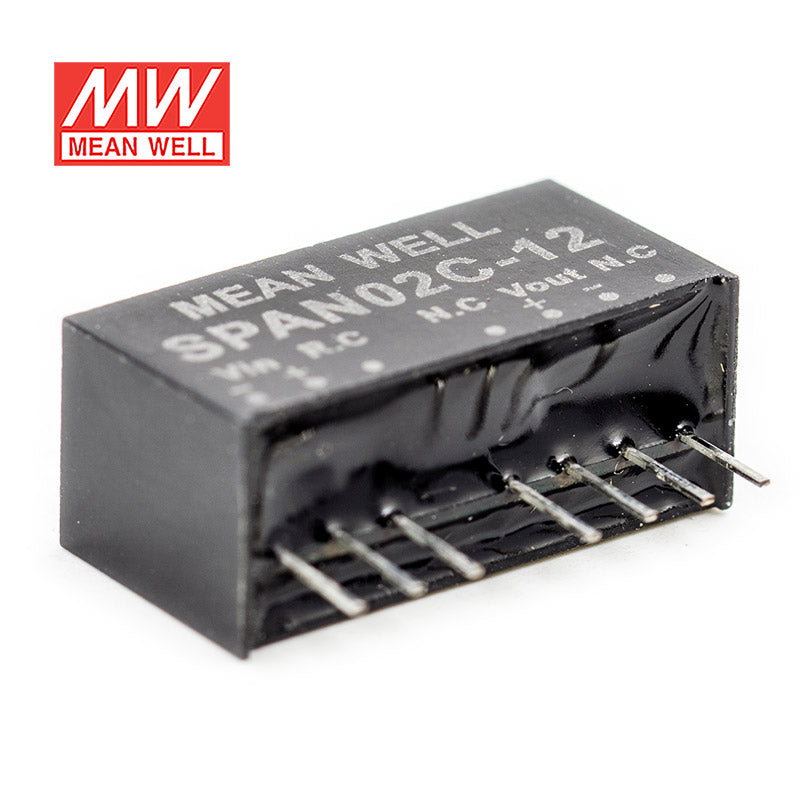Mean Well SPAN02C-12 DC-DC Converter - 2W - 36~75V in 12V out 167mA