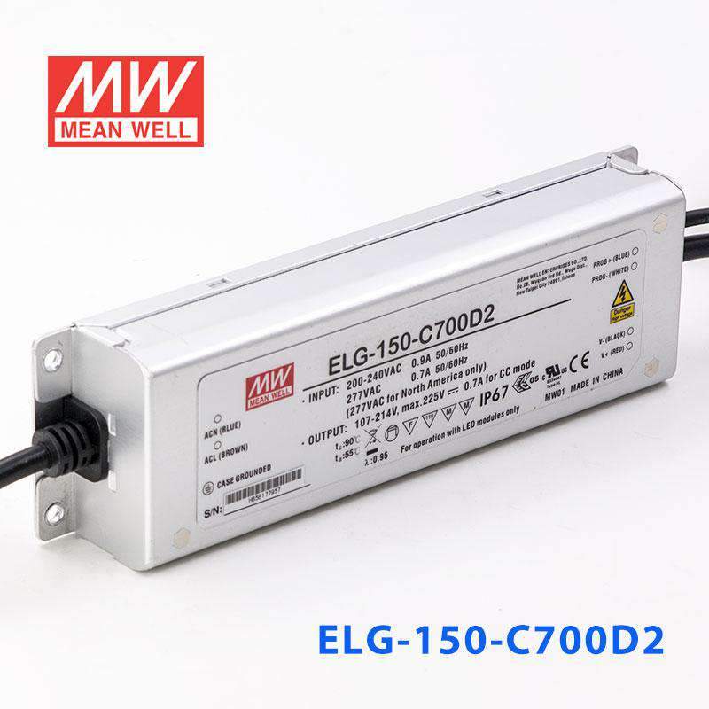 Mean Well ELG-150-C700D2 AC-DC Single output LED Driver (CC) with PFC - PHOTO 1