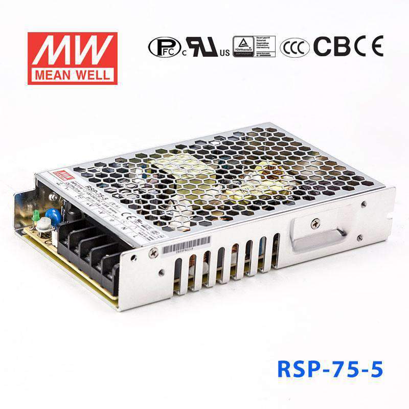 Mean Well RSP-75-5 Power Supply 75W 5V 15A