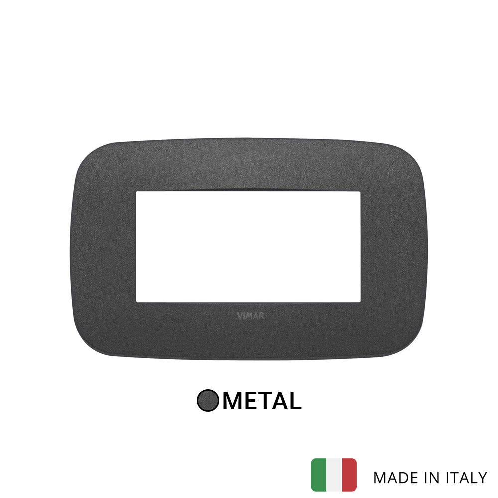Vimar Arke Round Plate 4M Metal Matt Graphite