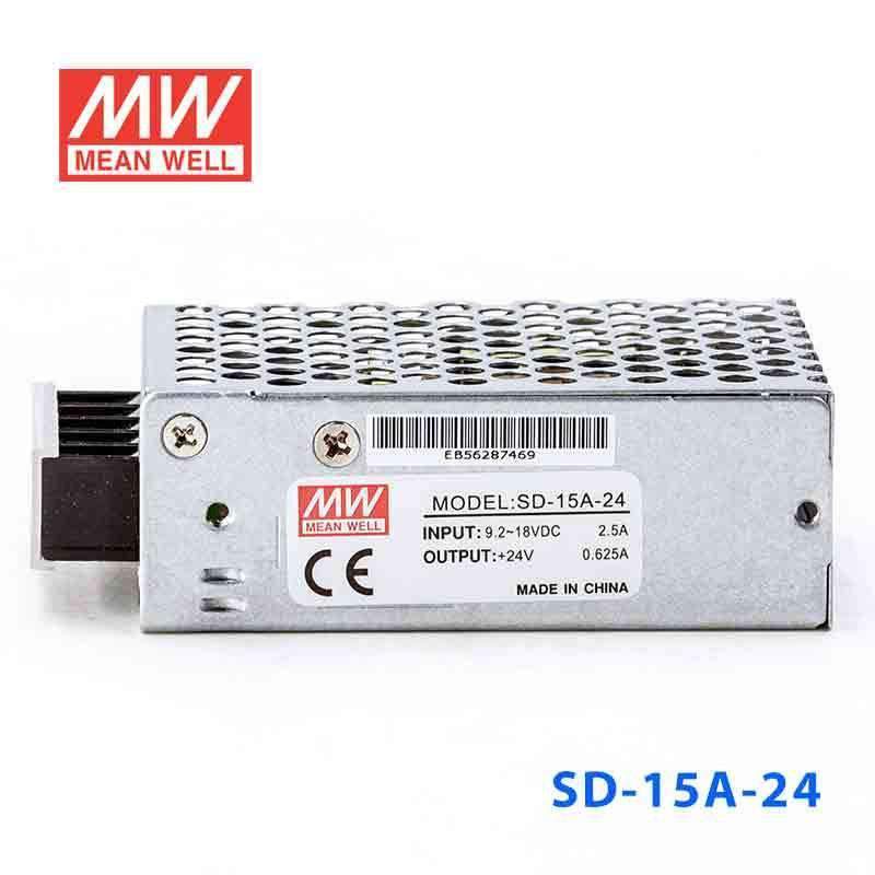 Mean Well SD-15A-24 DC-DC Converter - 15W - 9.2~18V in 24V out 625mA - PHOTO 2