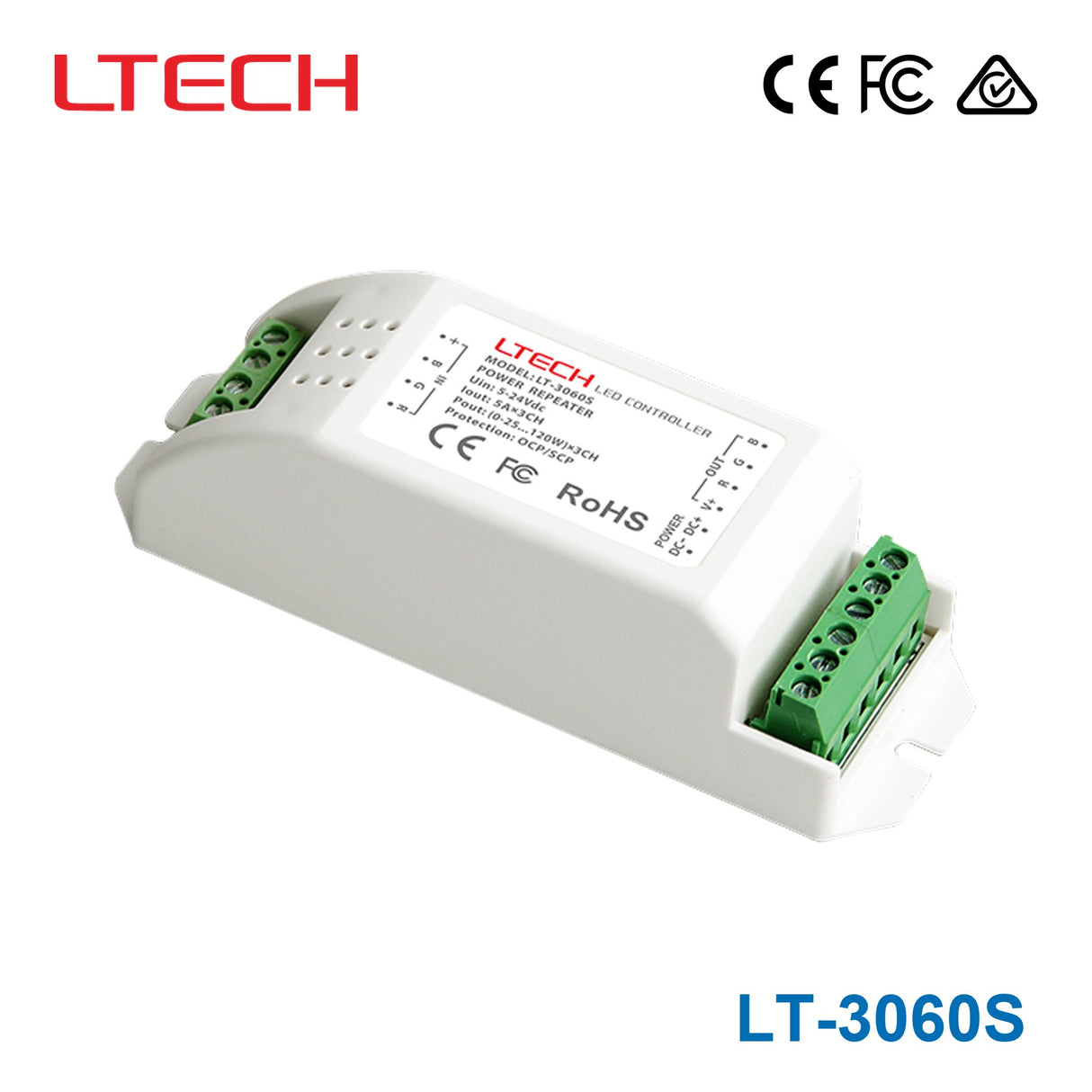 Ltech LT-3060S PWM Constant Voltage Repeater - RGB