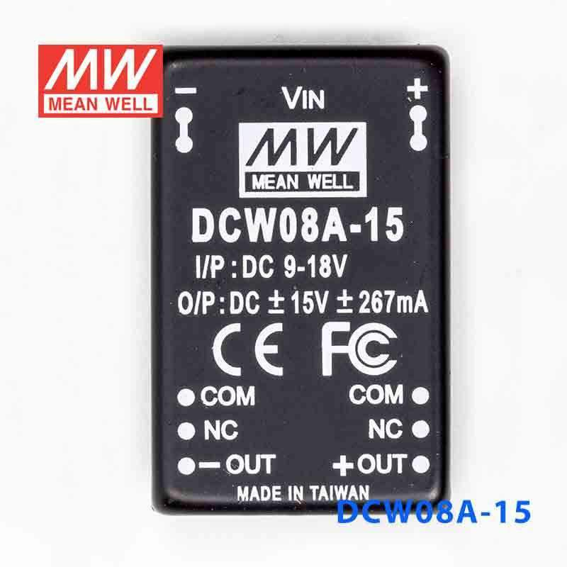 Mean Well DCW08A-15 DC-DC Converter - 8W - 9~18V in ±15V out 267mA - PHOTO 2