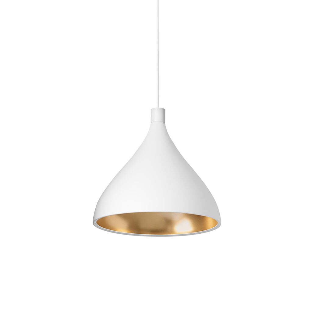 Pablo Pendant Swell XL Single Medium White / Brass