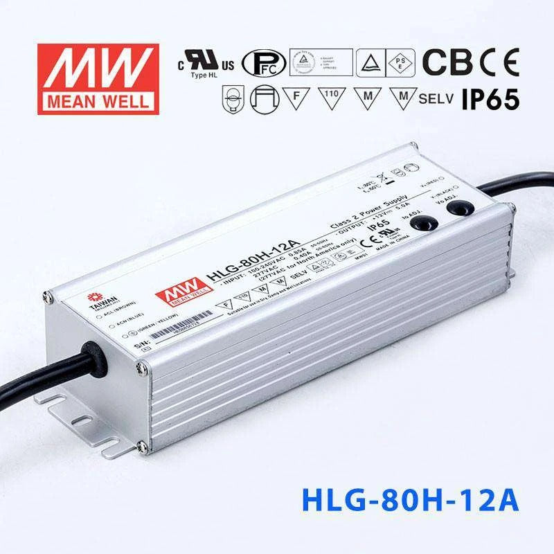 Mean Well HLG-80H-12A Power Supply 60W 12V - Adjustable