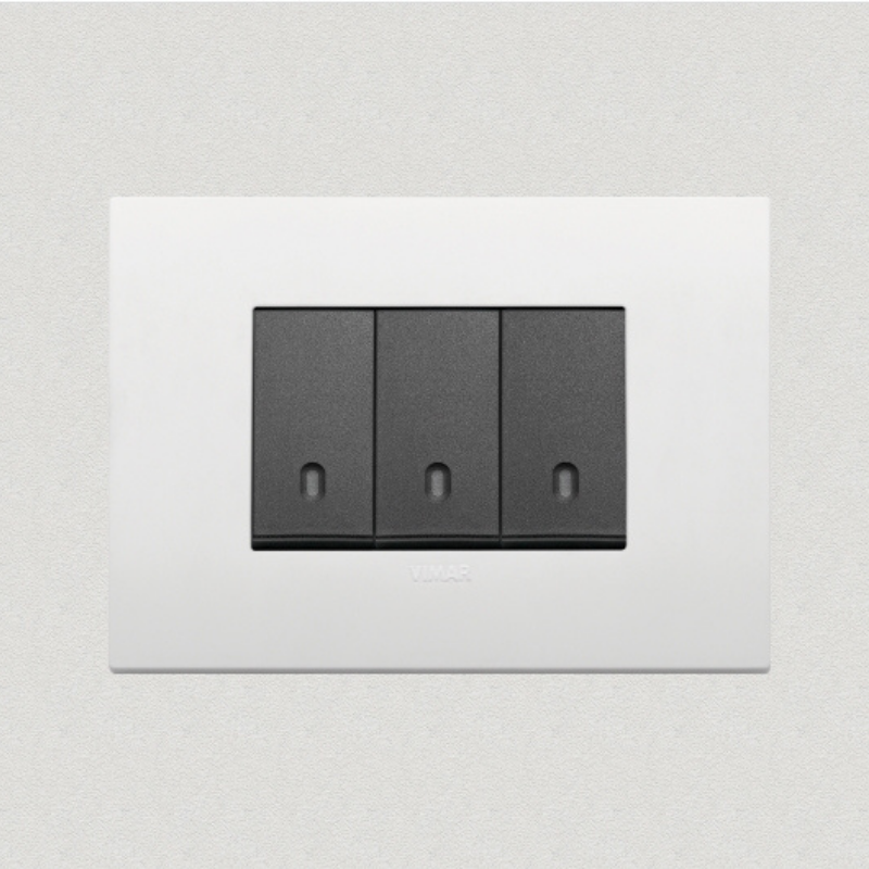 Vimar Arke Plastic 3 Gang switch - White - 16A - PHOTO 10