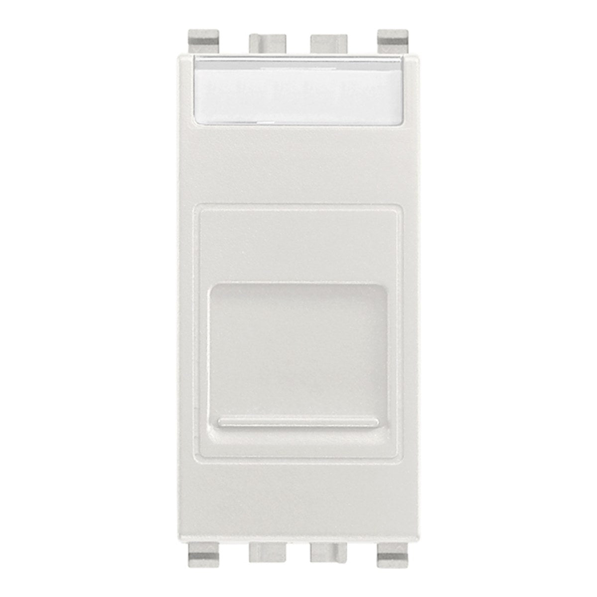 Eikon RJ45 Cat 6 UTP Outlet With Cover Silver
