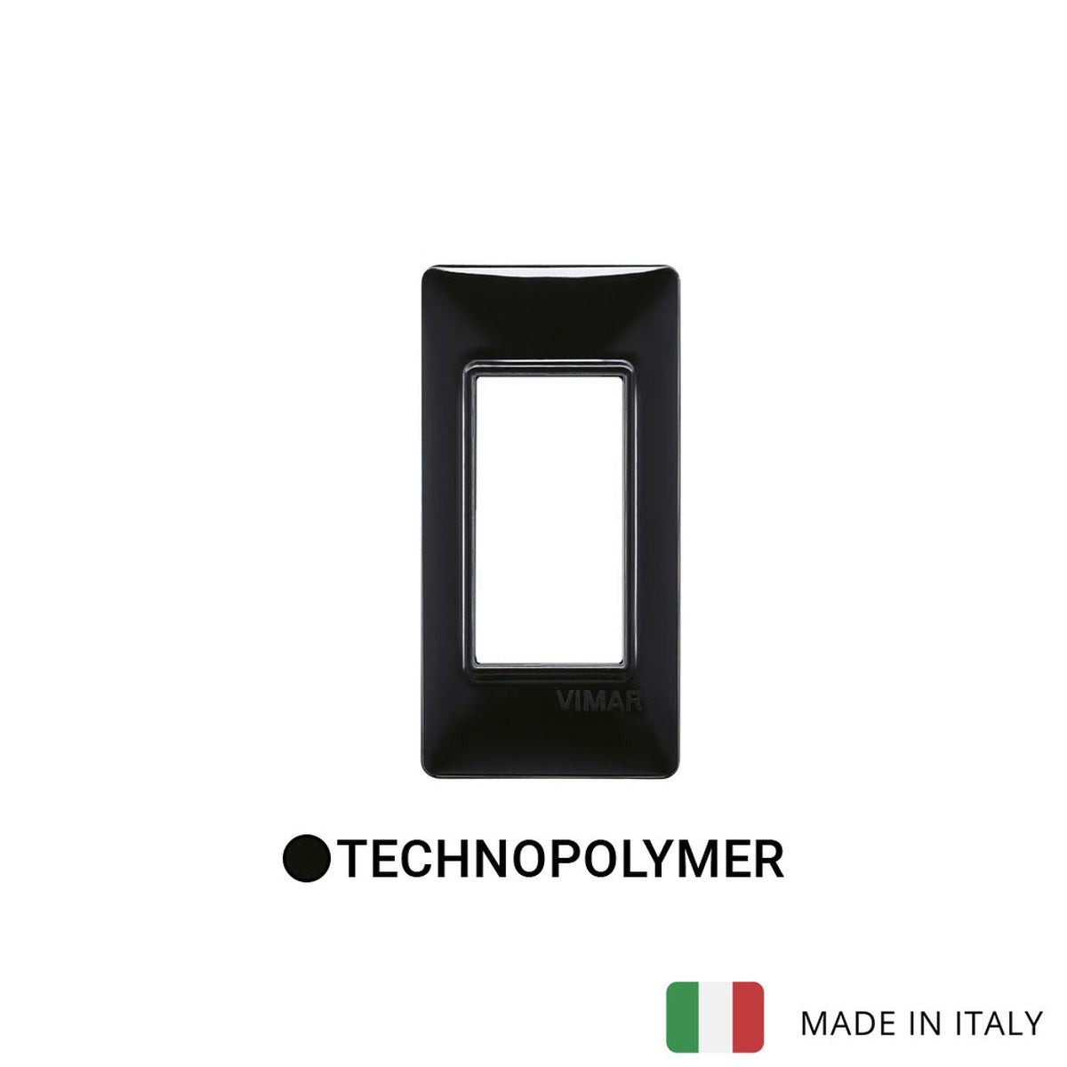 Vimar Plana Plate 1Mpan Technopolymer Black