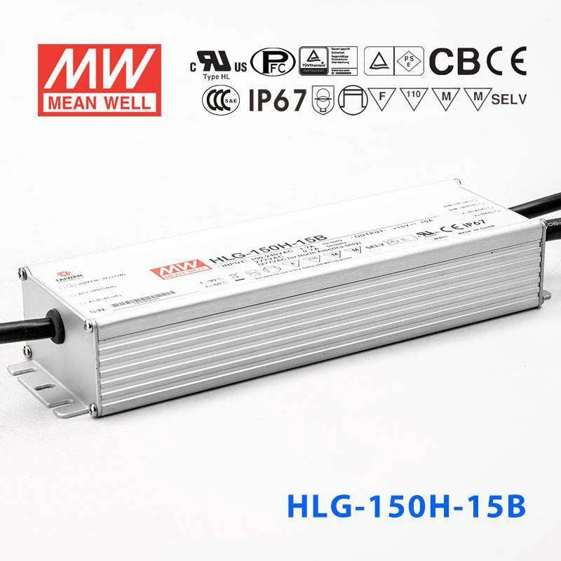Mean Well HLG-150H-15B Power Supply 150W 15V - Dimmable 10A
