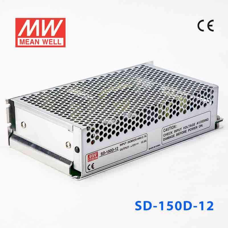 Mean Well SD-150D-12 DC-DC Converter - 150W - 72~144V in 12V out 12.5A