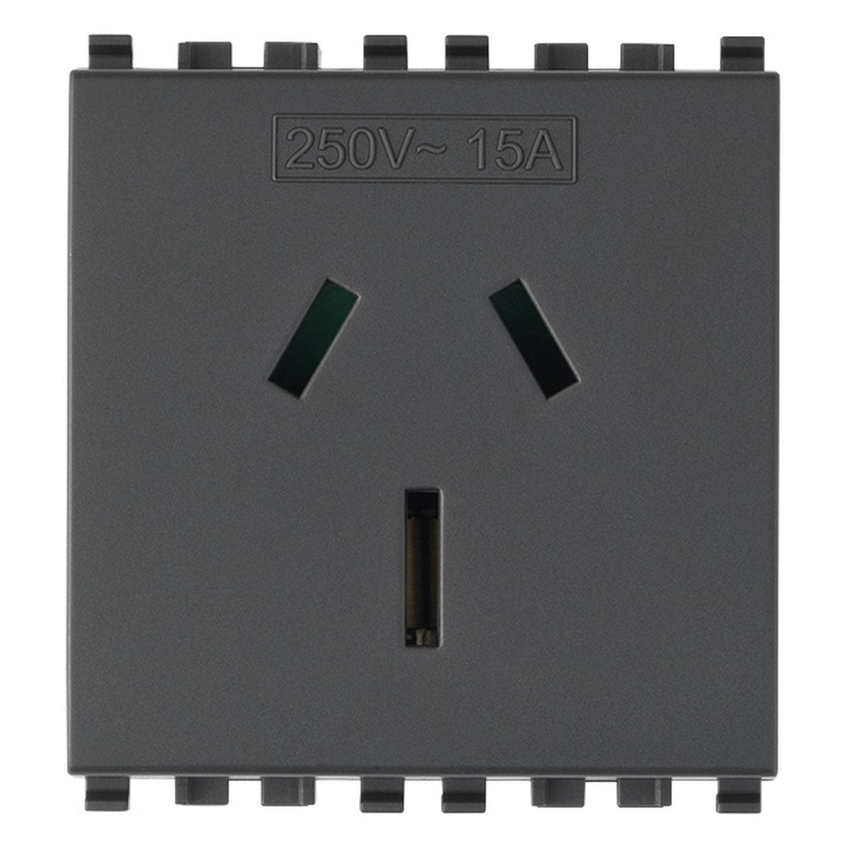 Vimar Eikon 2P+E 15A Australian Sicury Outlet Grey