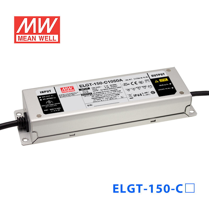 Mean Well ELGT-150-C700AB Power Supply 150W 700mA - Adjustable and Dimmable