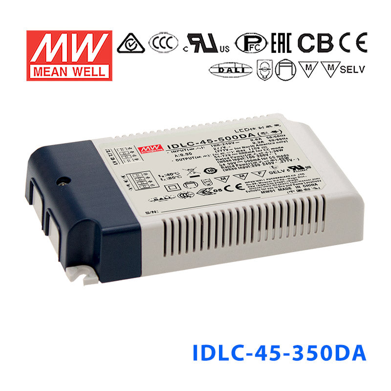 Mean Well IDLC-45-350DA Power Supply 45W 350mA, DALI
