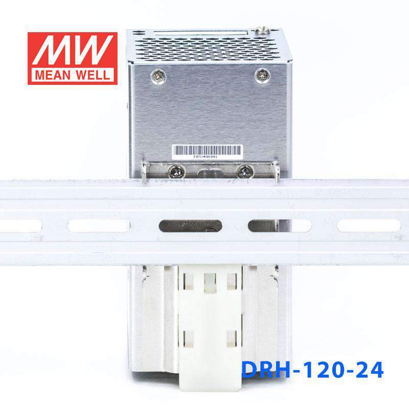 Mean Well DRH-120-24 Single Output Industrial Power Supply 120W 24V - DIN Rail