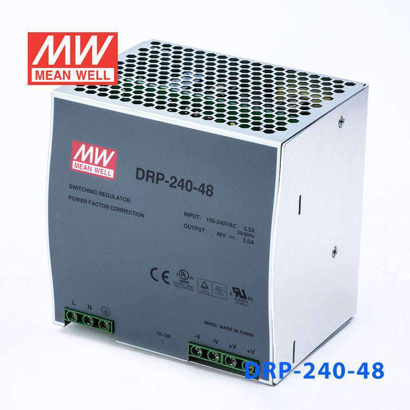 Mean Well DRP-240-48 AC-DC Industrial DIN rail power supply 240W - PHOTO 1