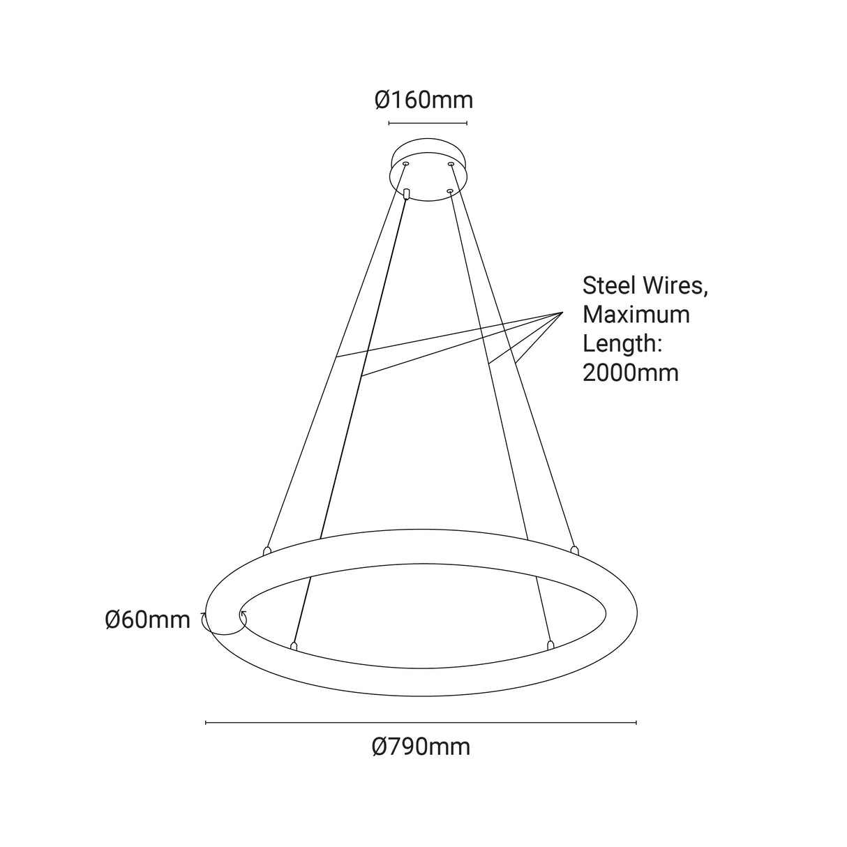 Archilight Alabaster-Stone Halo Pendant 790 - PHOTO 1