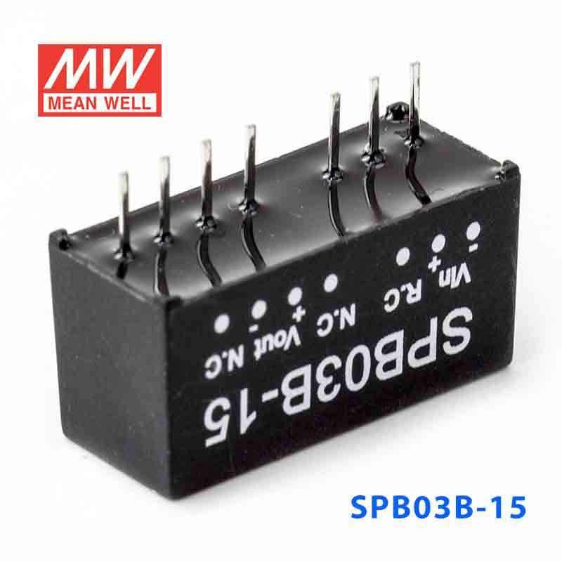 Mean Well SPB03B-15 DC-DC Converter - 3W - 18~36V in 15V out