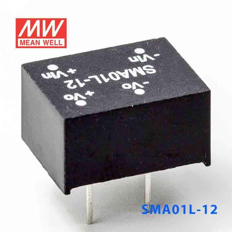Mean Well SMA01L-12 DC-DC Converter - 1W - 4.5~5.5V in 12V out