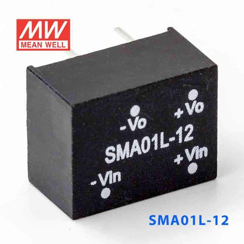 Mean Well SMA01L-12 DC-DC Converter - 1W - 4.5~5.5V in 12V out