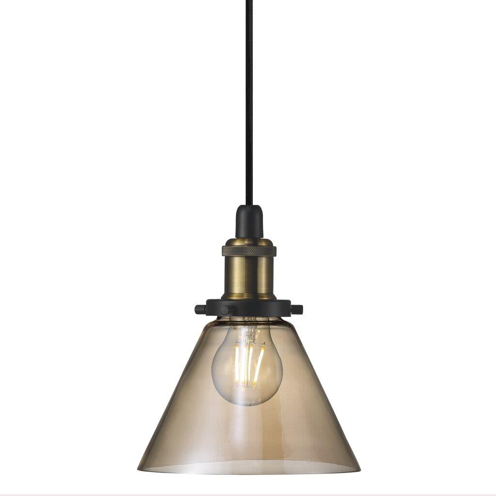 Nordlux Pendant Disa Transparent Amber Colour Glass