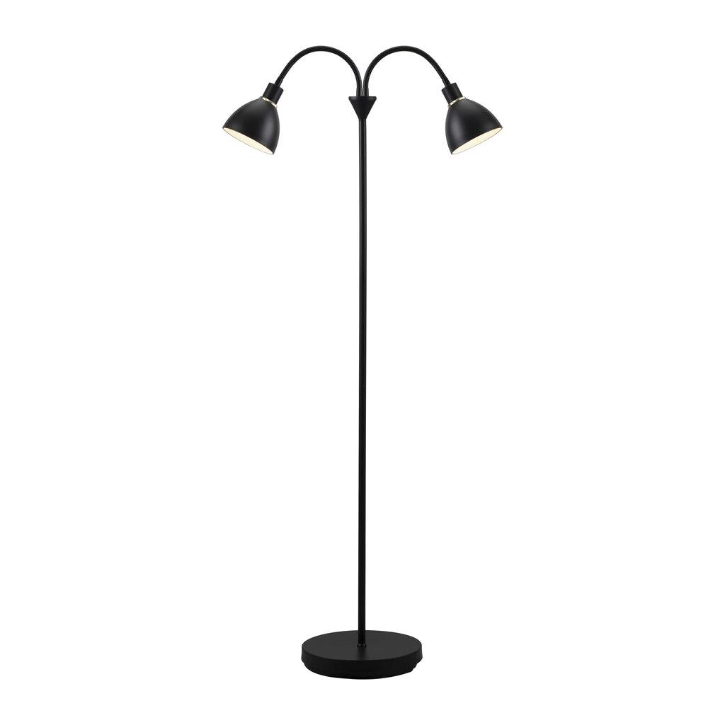 Nordlux Floor Light Ray Black Double Light