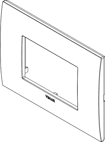 Vimar Arke Classic Plate 3M Technopolymer Aluminium - PHOTO 1