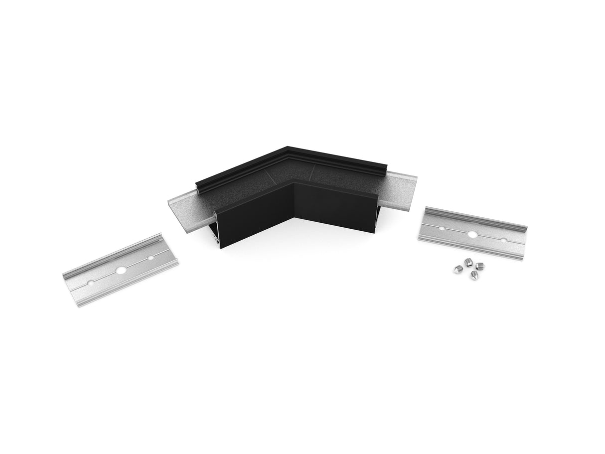 Archilight Alumnium Corner Joiner for Decorus - 23mm Width - 135 Degree - Black