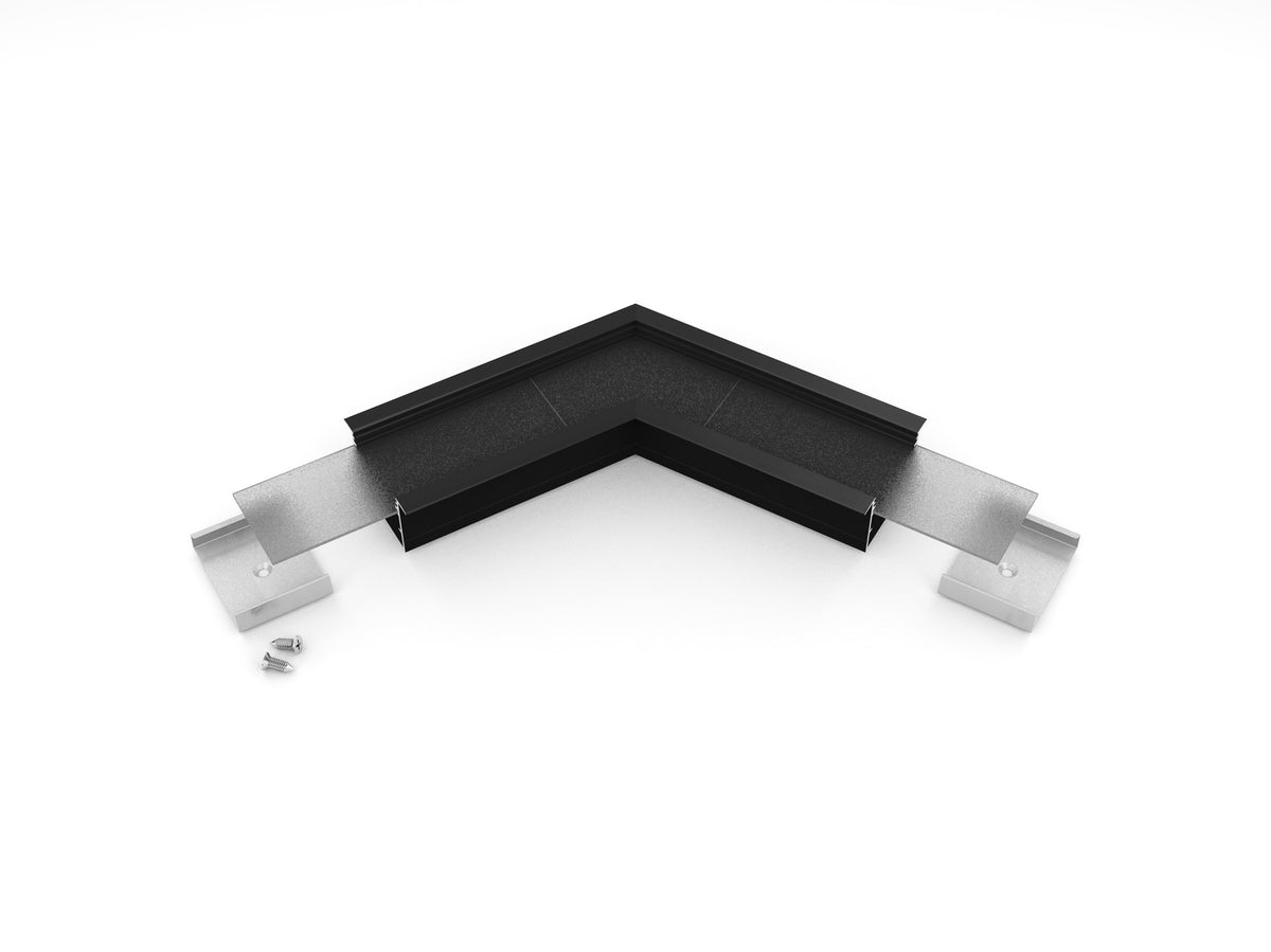 Archilight Vritos Alumnium Corner Joiner for Vario 02 - 44mm Width - 120 Degree - Black