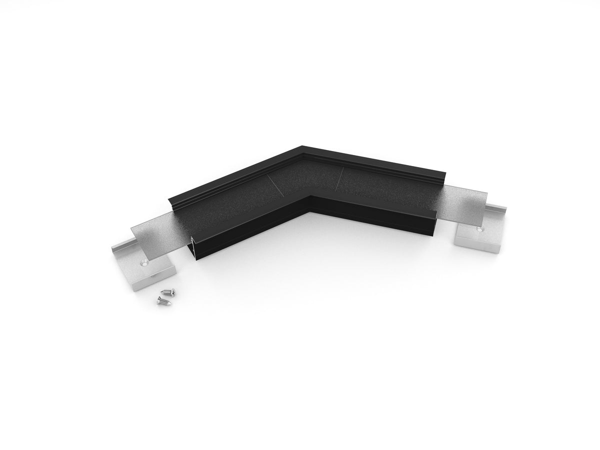 Archilight Vritos Alumnium Corner Joiner for Vario 02 - 44mm Width - 135 Degree - Black