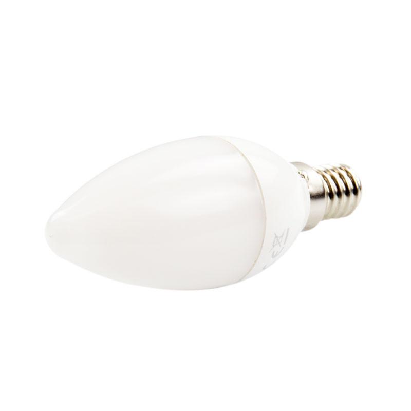 Beghelli LED E14 Candle Bulb, 4W - Frost
