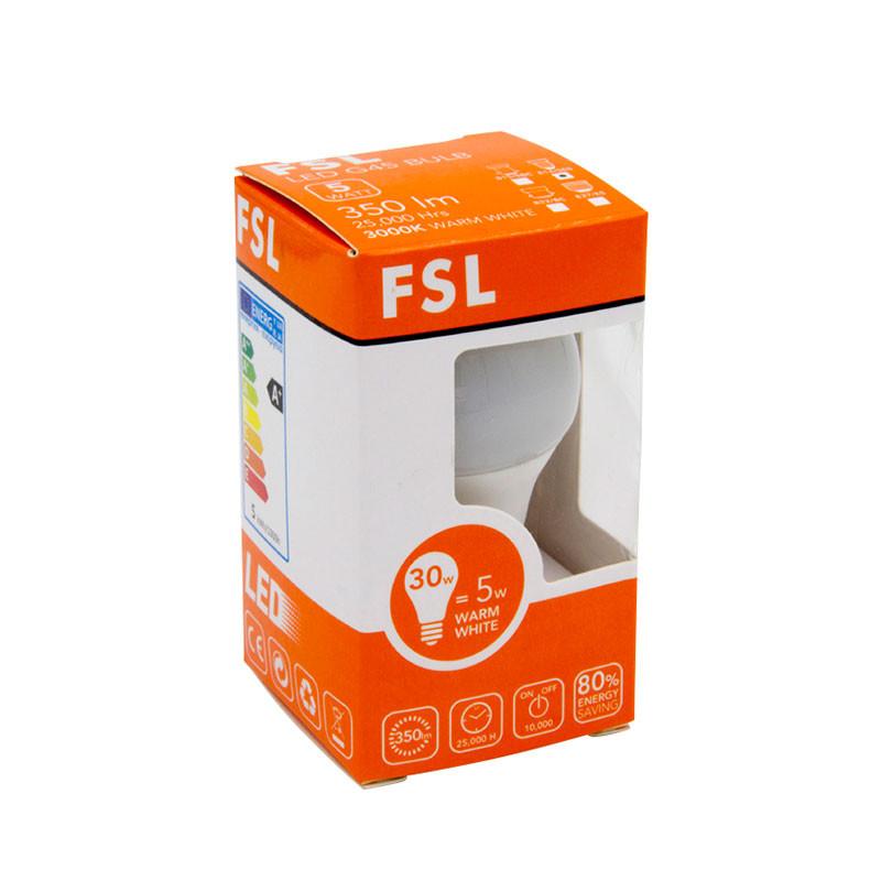 FSL LED B22 Bulb, 5W, Warm White