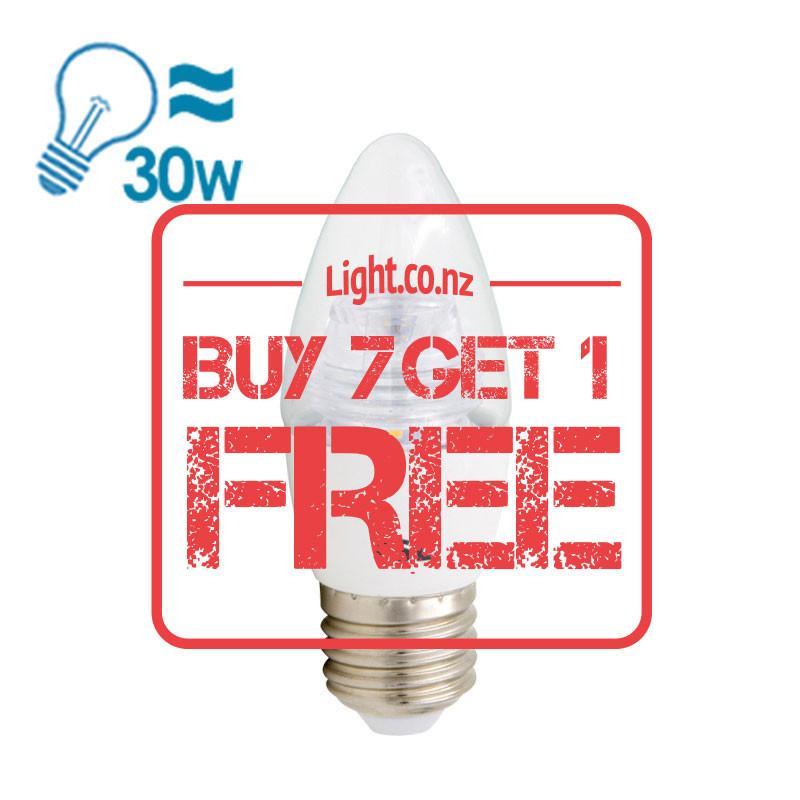 FSL LED E27 Candle Bulb, 5W, Warm White