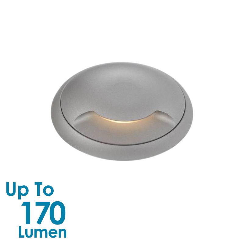2.4W Exterior Walk-Over Inground LED Light - Single Beam - Round
