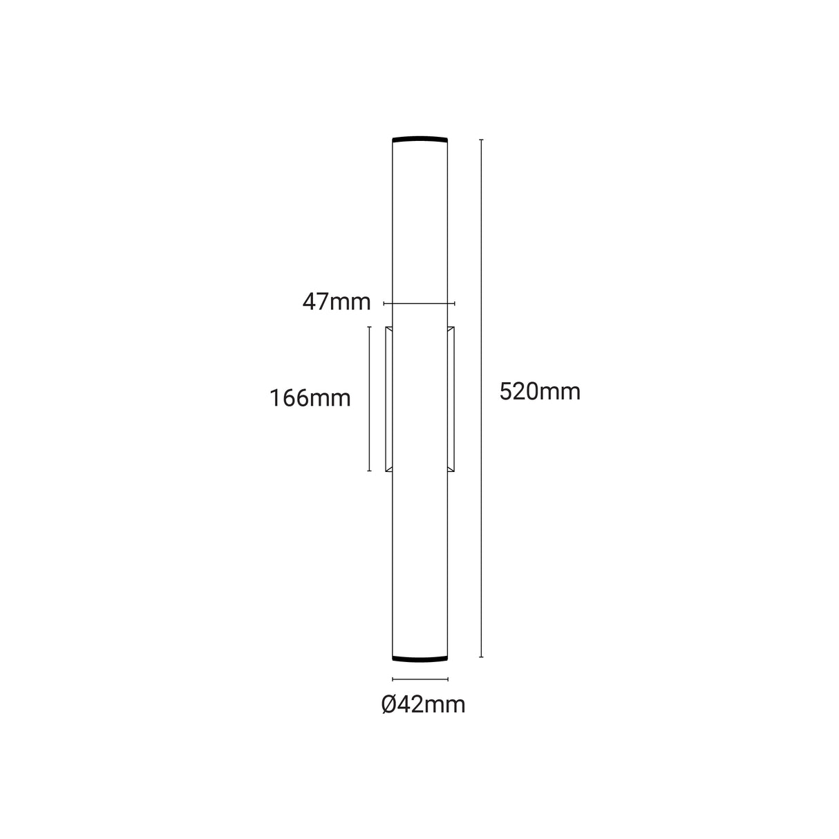 Archilight Alabaster-Stone Spindle Wall Light 520 - PHOTO 1