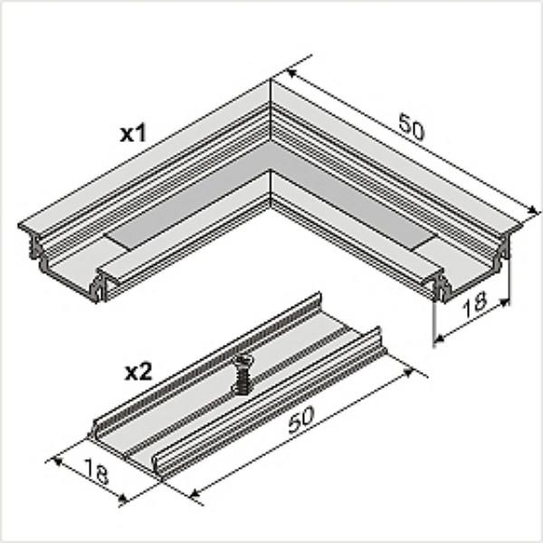 Archilight Vritos Metal Corner Joiner