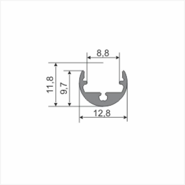 Archilight LED Extrusion Diffuser - 2 Meter - Frost - Click - PHOTO 2