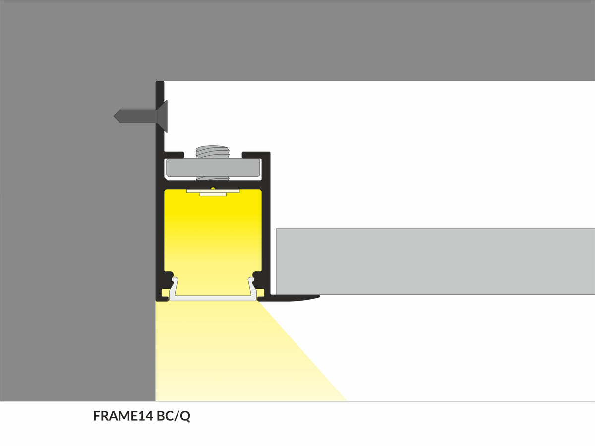 Archilight ARTUS LED Extrusion Frame - 2 Meters - No Diffuser - Silver - PHOTO 1