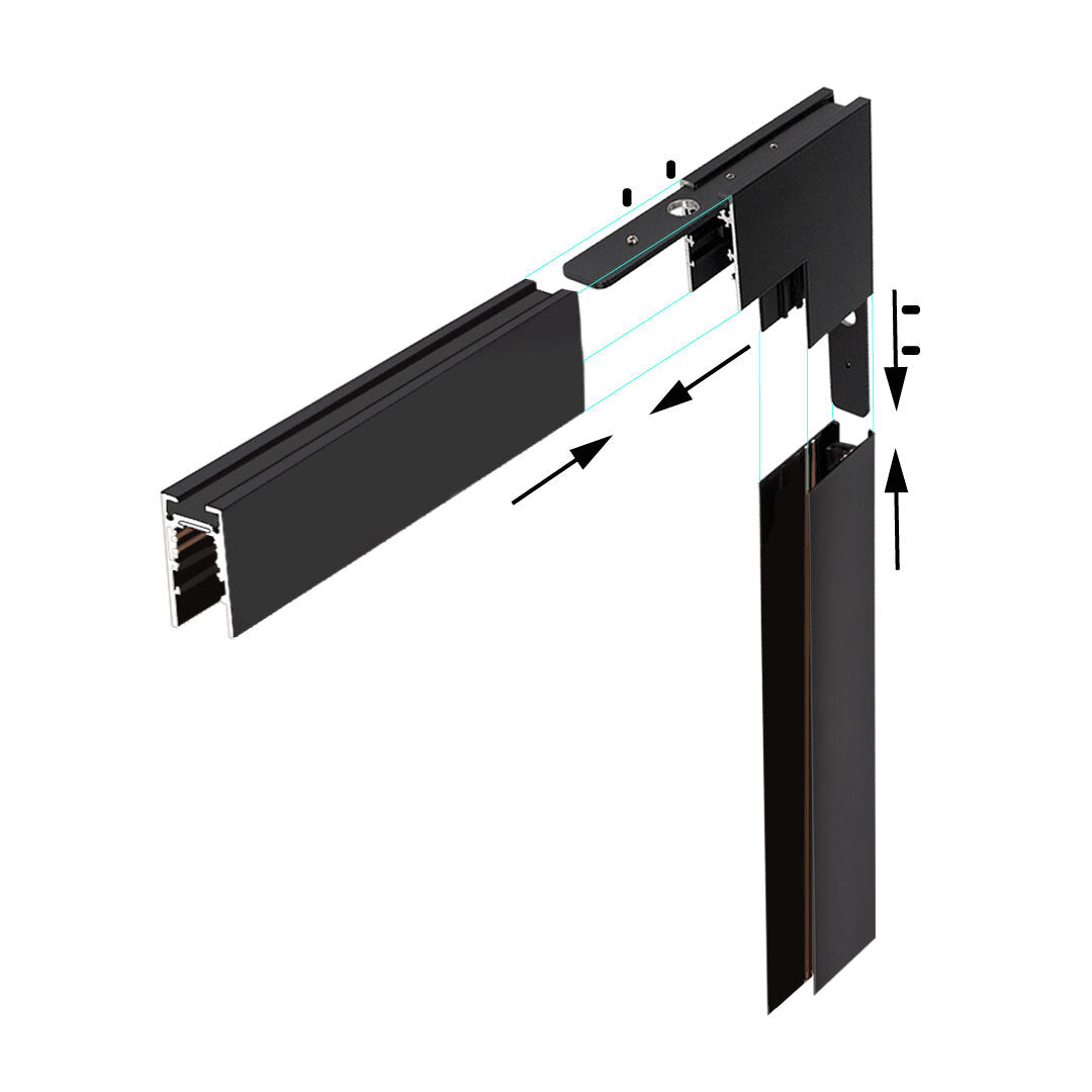 Motion S Corner Joiner, 48V, V90° - Black - PHOTO 2