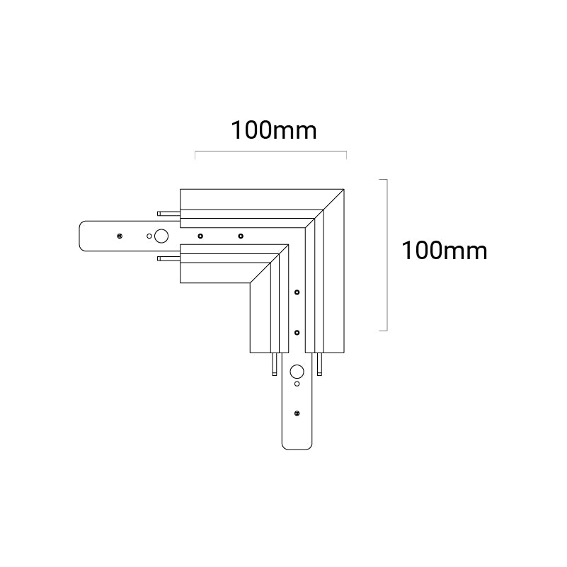 Motion T Corner Joiner, 48V, H90° - Black - PHOTO 2