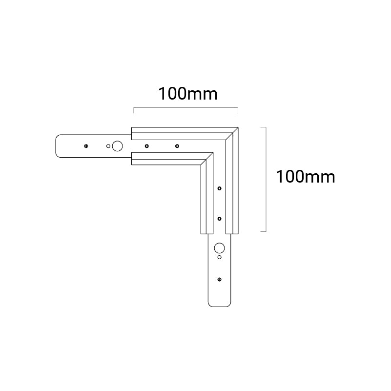 Motion R Corner Joiner, 48V, H90° - Black - PHOTO 2