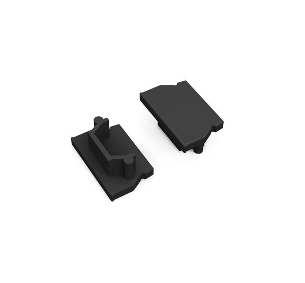 Archilight End Cap for Linear U Shape - Without Wiring Holes - Black