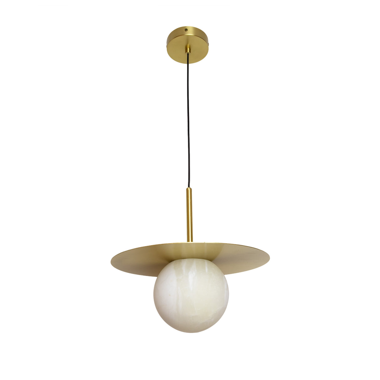 Archilight Alabaster-Stone Orbi Disc Pendant