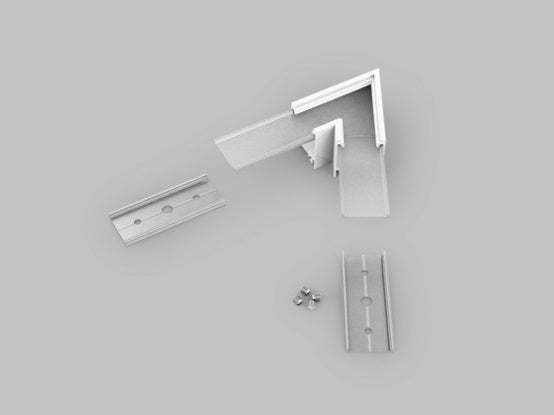 Archilight Alumnium Corner Joiner for Decorus - 23mm Width - 60 Degree - White