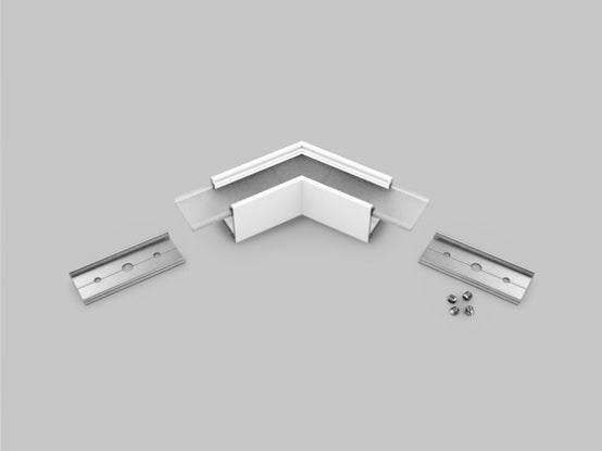 Archilight Alumnium Corner Joiner for Decorus - 23mm Width - 120 Degree - White