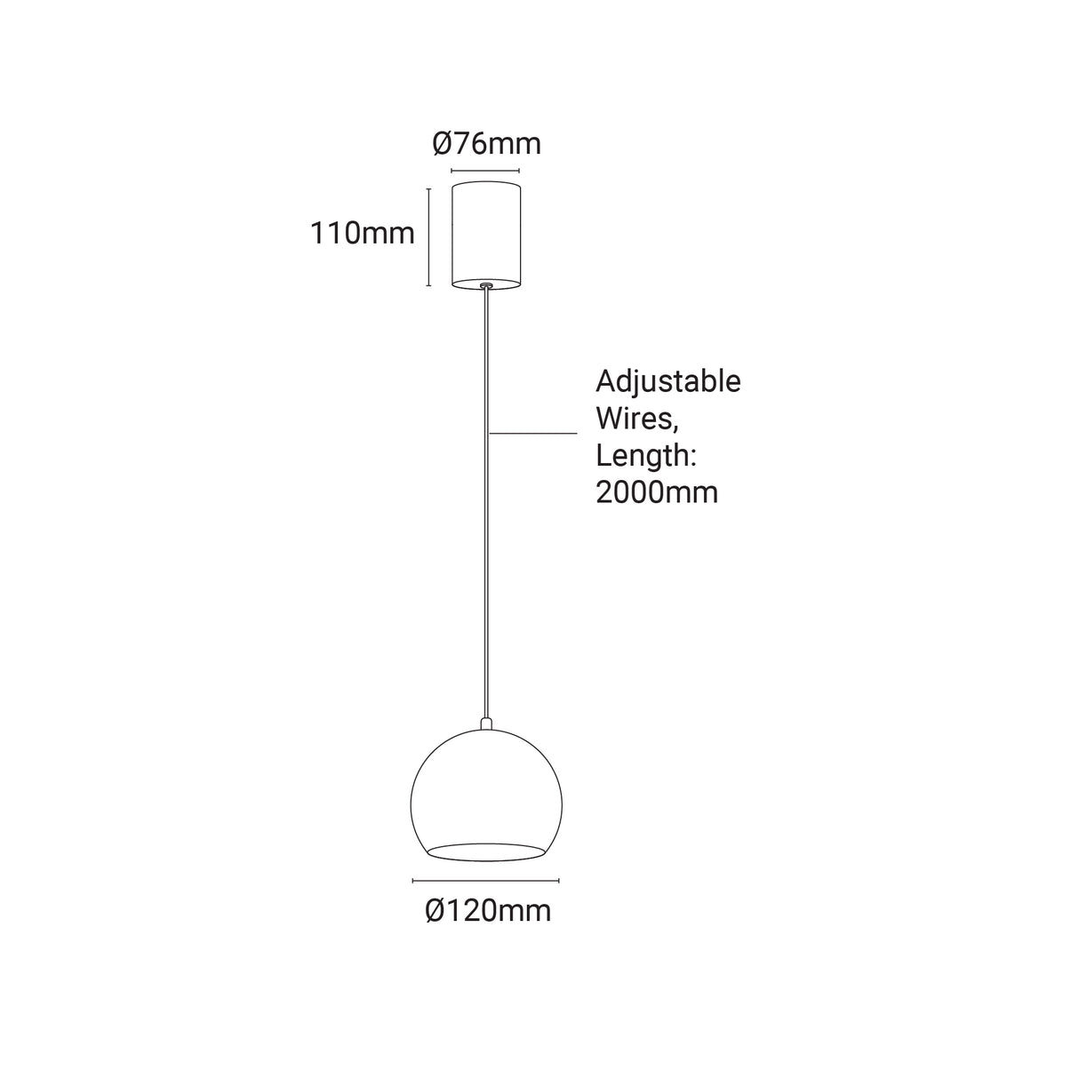 Archilight Alabaster-Stone Orbi Semi Sphere Pendant 120 - PHOTO 1